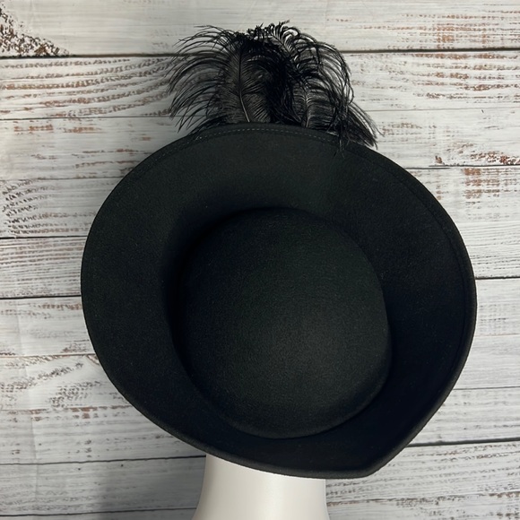 Ostrich Feather Wool Hat - Picture 5 of 15